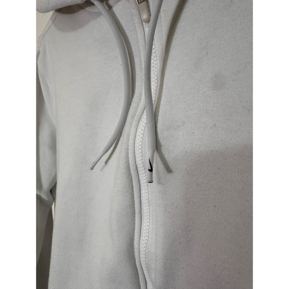 Nike Dri-fit White Crop Hoodie - Picture 2 of 4